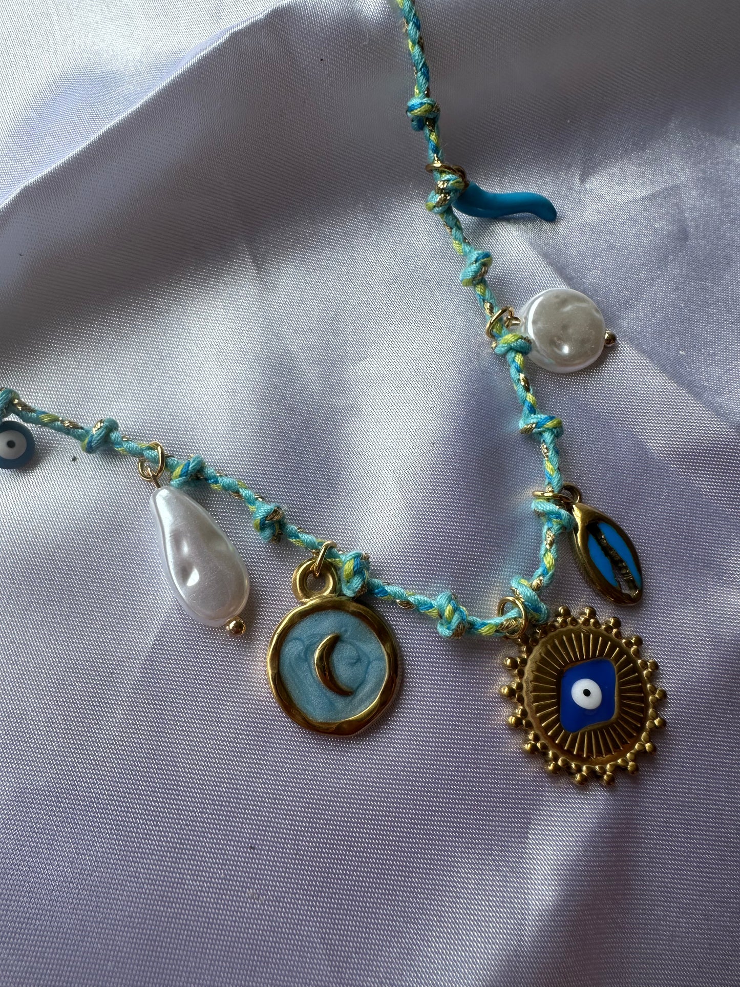 COLLIER CORDON TISSÉ- ARIEL