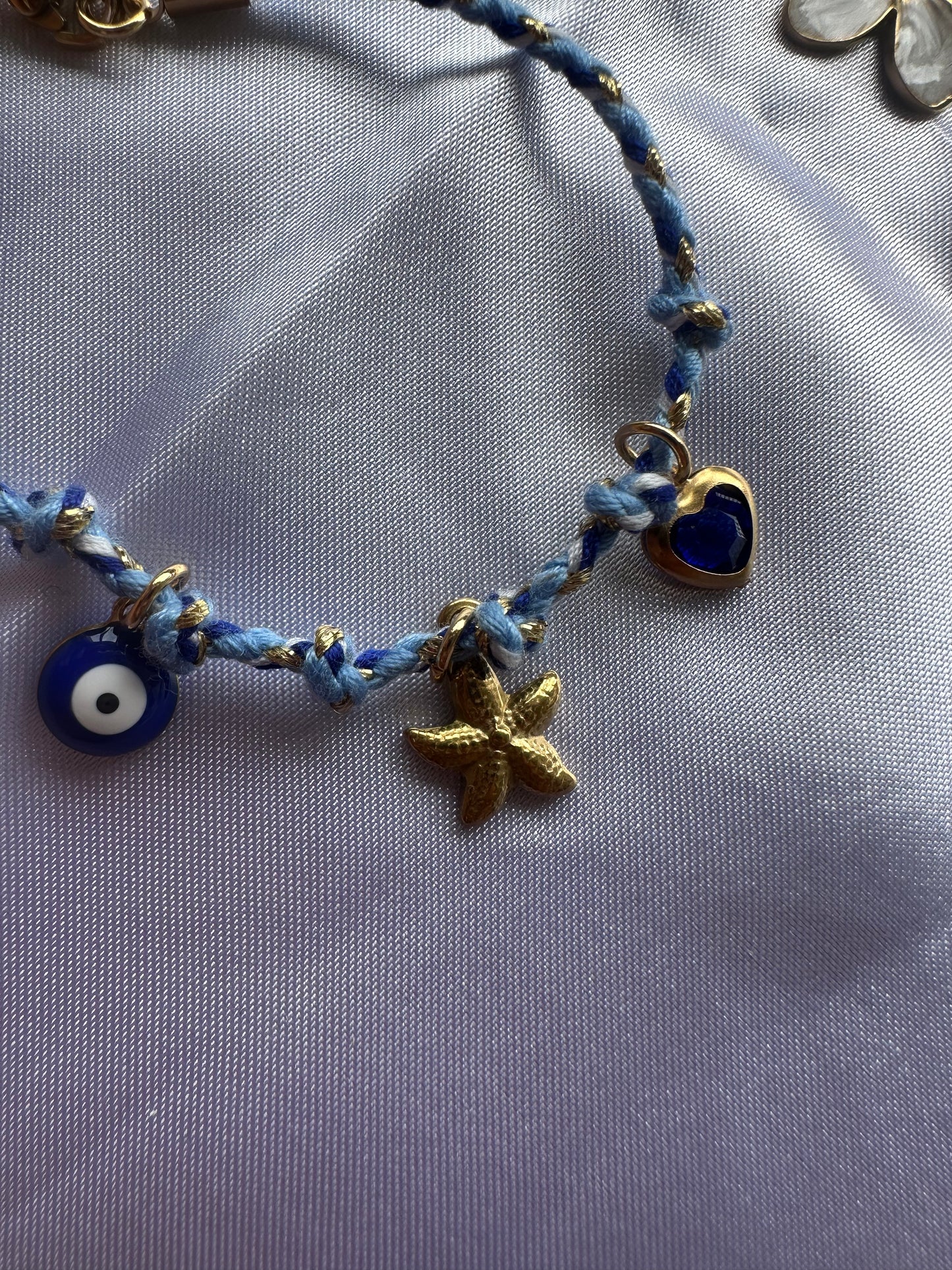 BRACELETS FAITS MAIN - BLEUET