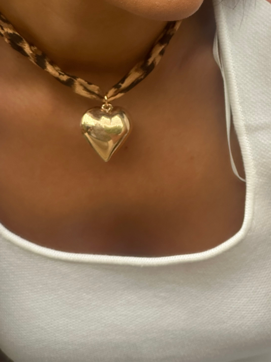 COLLIER TENDANCE LEOPARD -KALI