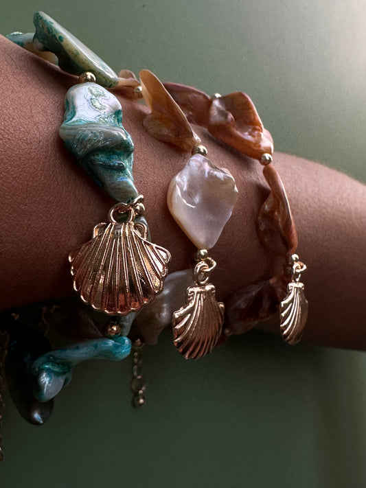 BRACELET PERLE DE COQUILLAGE - DALIA