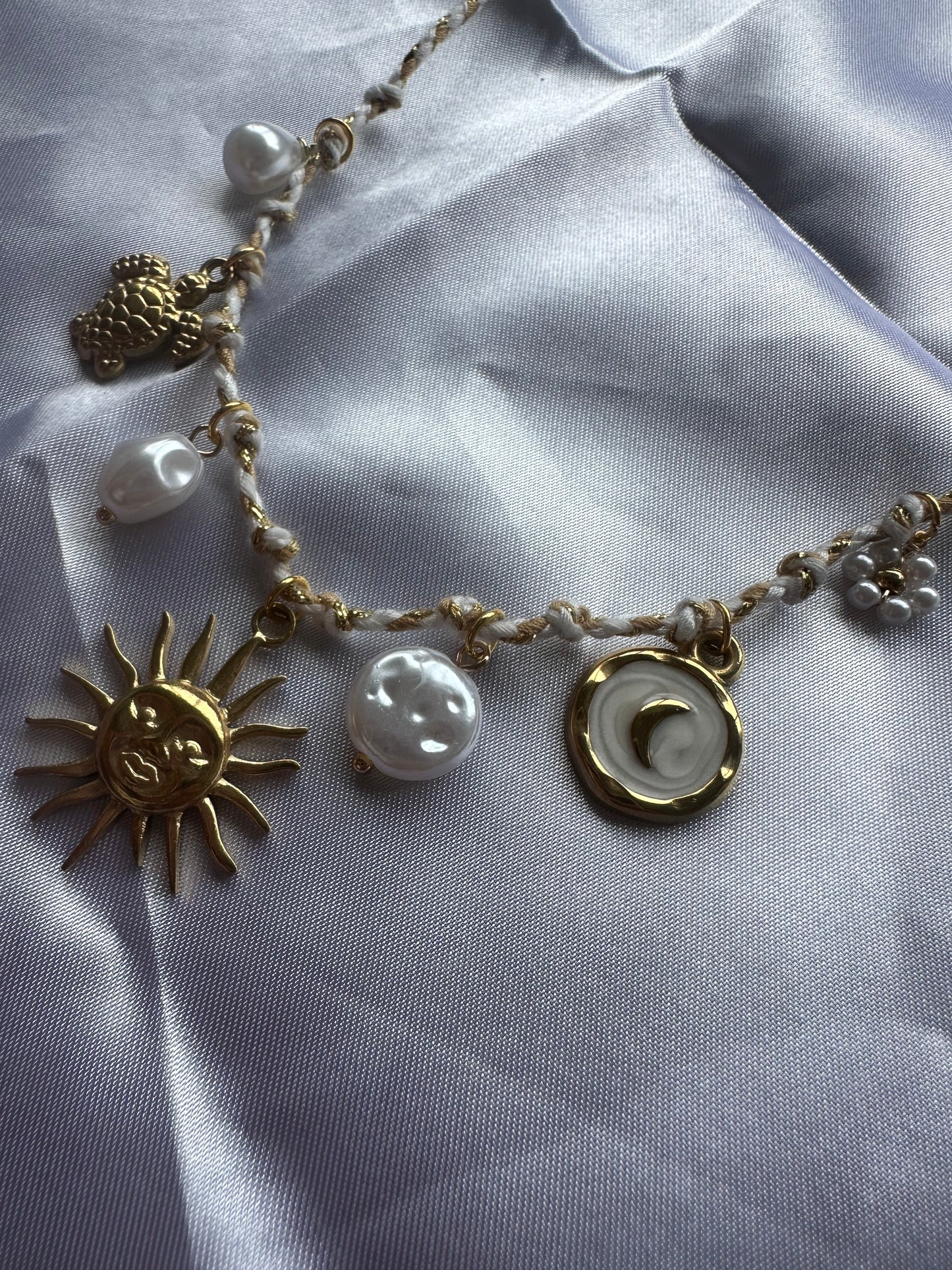 COLLIER CORDON TISSÉ -ALBA