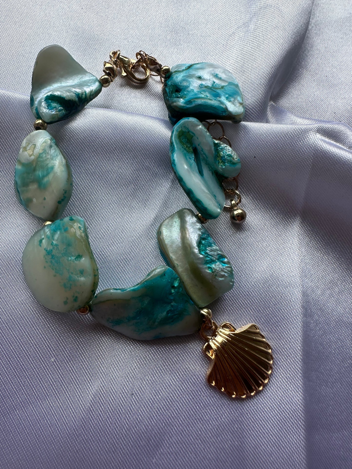 BRACELET PERLE DE COQUILLAGE - OCÉANE