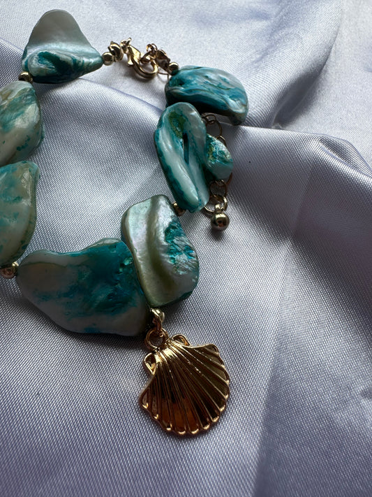 BRACELET PERLE DE COQUILLAGE - OCÉANE