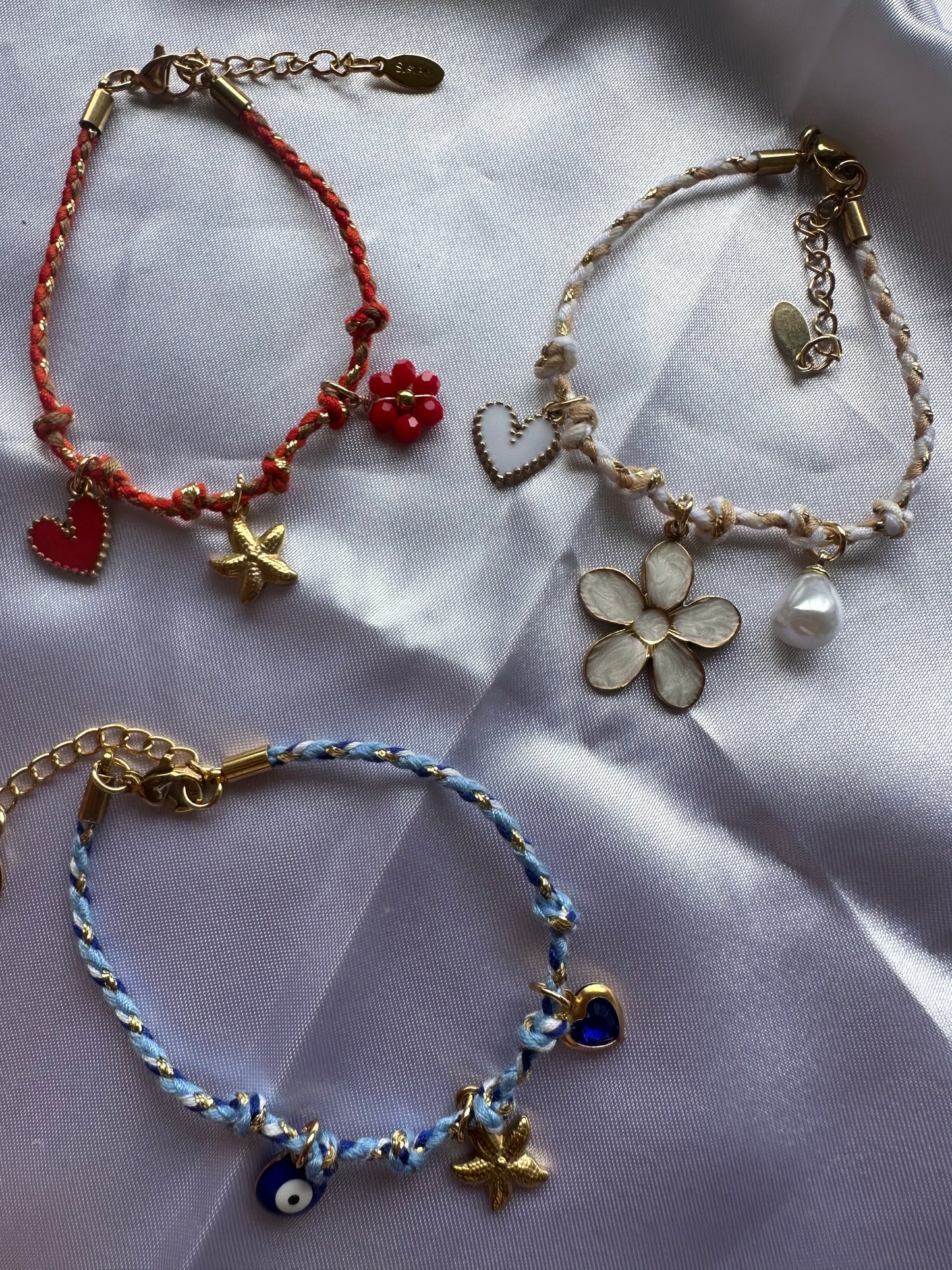BRACELETS FAITS MAIN - BLEUET