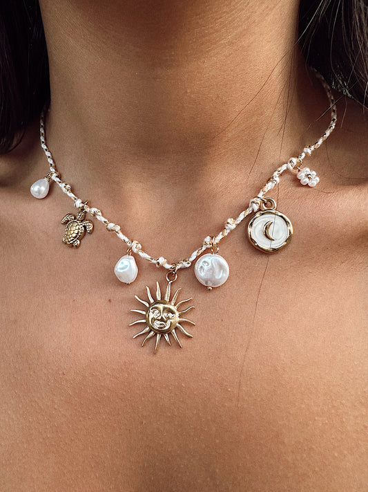COLLIER CORDON TISSÉ -ALBA