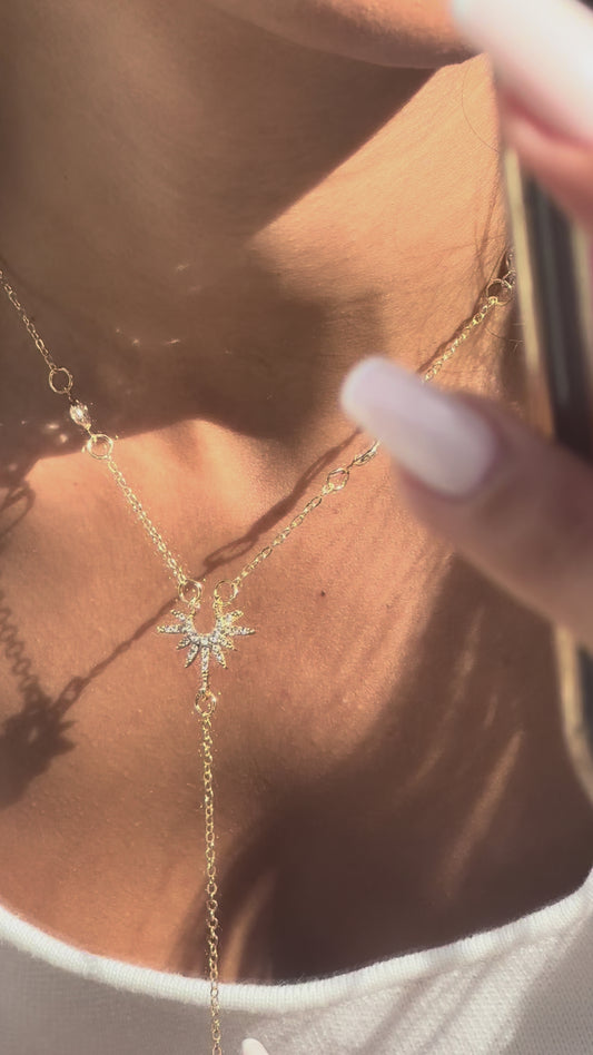 COLLIER TOMBANT ROSE GOLD -MUSA